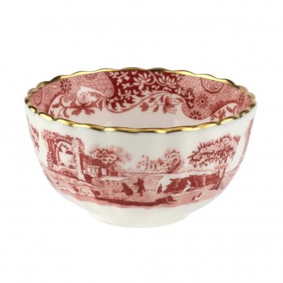 Spode Cranberry Italian 250th Anniversary Sugar Bowl
