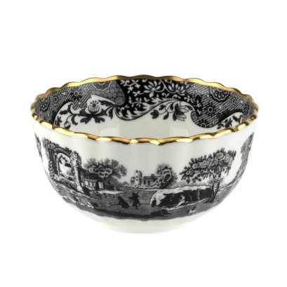 Spode Black Italian 250th Anniversary Sugar Bowl
