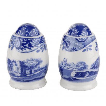 Spode Blue Italian Salt and Pepper Set