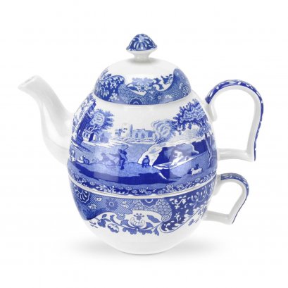 Spode Blue Italian Tea-for-One Set