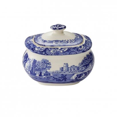 Spode Blue Italian Sugar Box