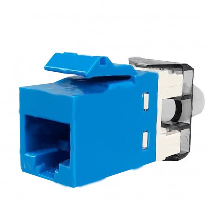 สีฟ้า commscope pn1375055-6 Cat 6 RJ45 Modular Jack ตัวเมีย AMP