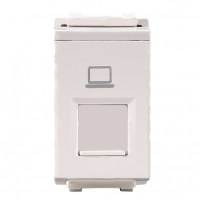 เต้ารับคอม RJ45,Cat6 สีขาว รุ่น ลีฟ LEAF PHILIPS