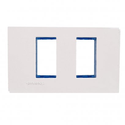 หน้ากากฝา 2 ช่อง 120มม สีขาว SIEMENS