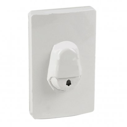 สวิตช์กดกระดิ่งกันน้ำสีขาว+ไฟสีฟ้า สีขาว  SCHNEIDER