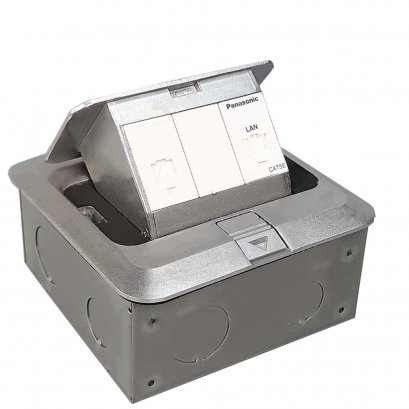 ป๊อปอัพเหลี่ยม โทรศัพท์6P4C+คอมCAT5E  PANASONIC