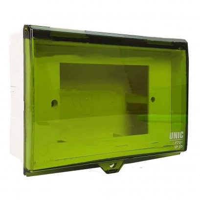 กล่องกันน้ำฝาสีเขียว Unic