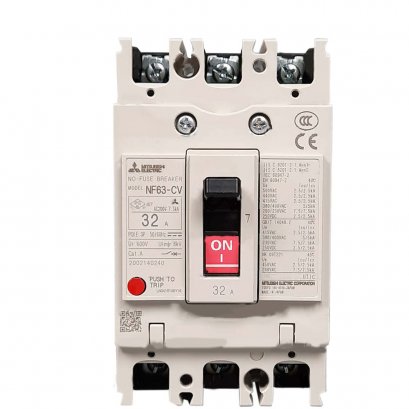 เบรกเกอร์ 3P 32A 5ka/380v MITSUBISHI
