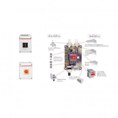สวิตช์ตัดตอนกันน้ำ 3P 25A ABB