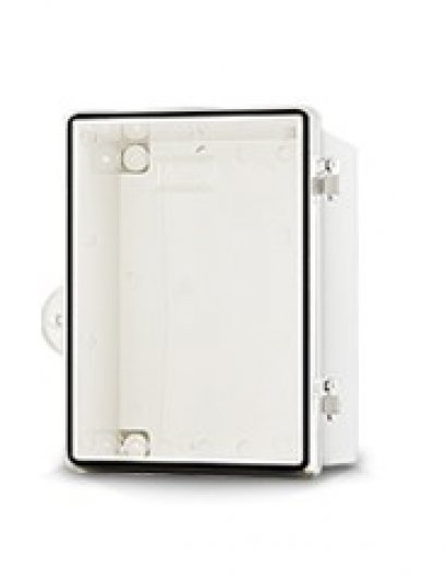 ตู้พลาสติกกันน้ำ ฝาใส 118.5x168x92 มม. สีแดง NANO