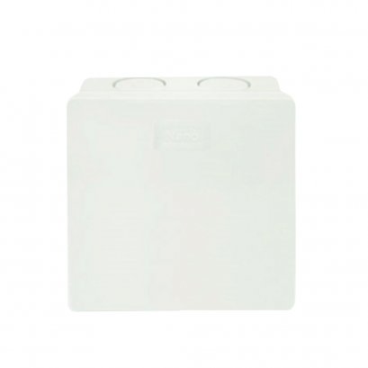 กล่องพักสาย 4x4 สีขาว NANO