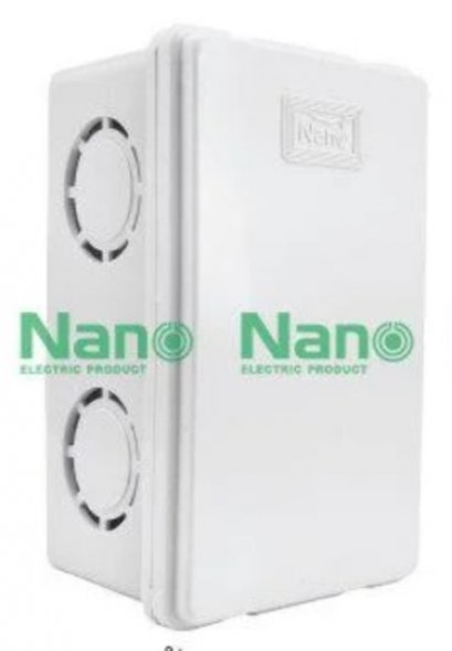 กล่องพักสาย 2x4 สีขาว NANO