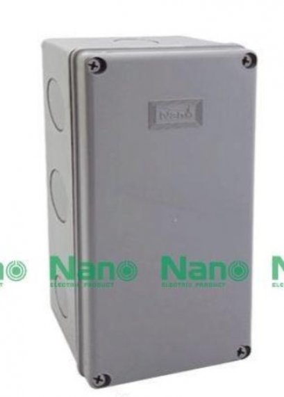 บ๊อกกันน้ำ 5x10นิ้ว สีเทา 127.1x254x91mm NANO