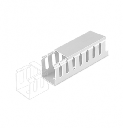 รางเก็บสายไฟแบบโปร่ง สีขาว NNWD100100 W