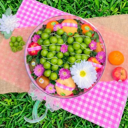 Gingham Pink Fruity Gift Set