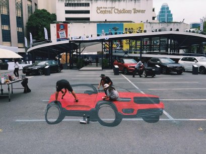 "Volvo XC40" 3D Floor Painting