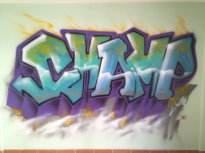 Khun Champ Bed Room Graffiti