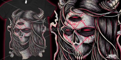 Digital Artwork - Black Devil