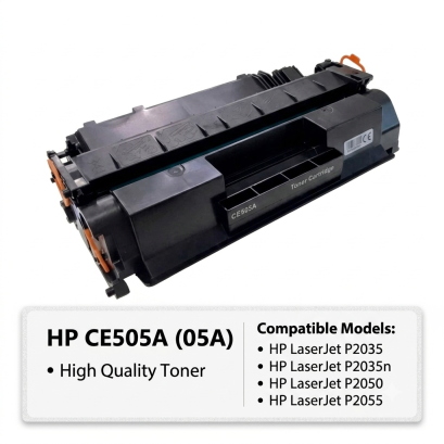 หมึกปริ้น HP 05A / 505A / HP CE505A ใช้กับพริ้นเตอร์ HP LaserJet P2035 / P2055d / P2055dn /P2035N