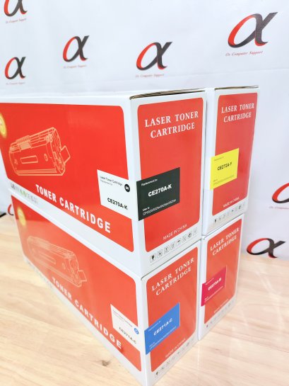 HP 650A Toner Cartridge CE270A/CE271A/CE272A/CE273A สำหรับเครื่องพิมพ์ HP CP5520/CP5525/M750DN คุณภาพสูง