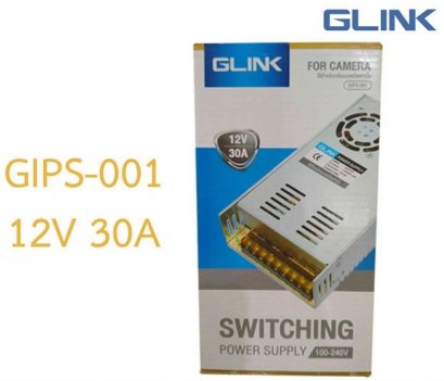POWER SUPPLY 12V 30Amp Glink GIPS-001 ใช้กับกล้องวงจรปิด CCTV