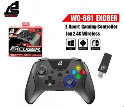 SIGNO E-Sport รุ่น EXCUBER WC-661 Gaming Controller 12 ปุ่ม จอยเกมส์ 2.4G Wireless Gaming Controller