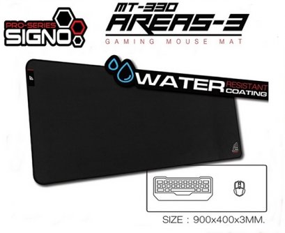 SIGNO E-Sport Gaming Mouse PAD AREAS-3 รุ่น MT-330 SPEED GAMING Waterproof Resistant แผ่นรองเมาส์ เกมส์มิ่ง