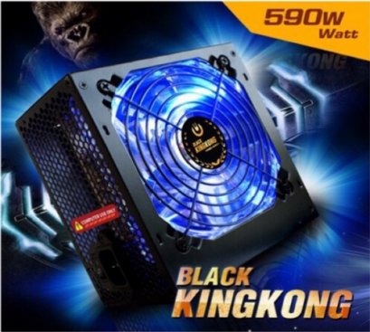 POWER SUPPLY 590W ITSONAS Black KINGKONG Fan Size12 cm LED Blue