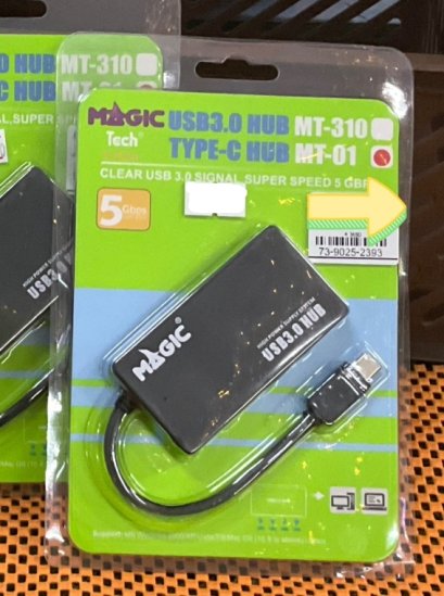 MAGICTECH 4 Port USB HUB v3.0 MAGICTECH MT01 Type-C (Black)