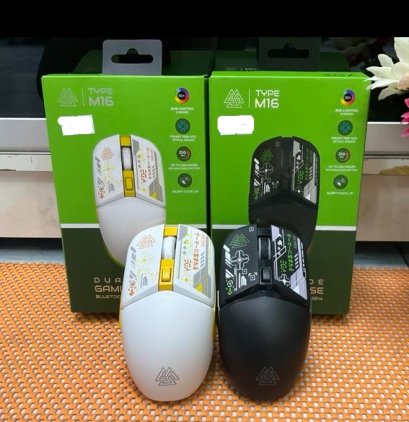 EGA TYPE M16 GAMING Mouse Dual Mode Bluetooth 5.1 และ Wireless 2.4GHz เมาส์ไร้เสียงคลิก เมาส์เกมมิ่ง ประกันศูนย์