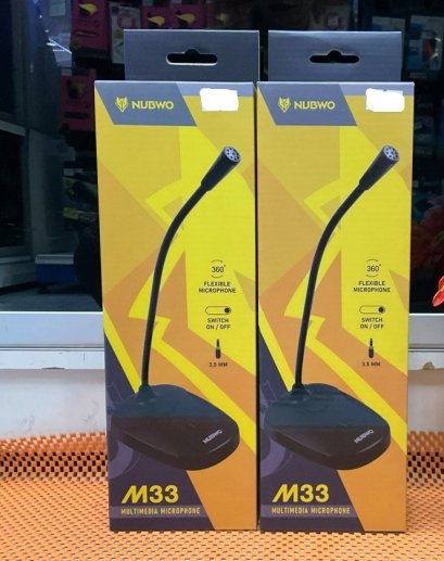 NUBWO M33 MULTIMEDIA ไมโครโฟนตั้งโต๊ะ ขนาดเล็กพกพาง่าย ใช้งานง่าย เสียงดี ของแท้ รับประกัน 1 ปี