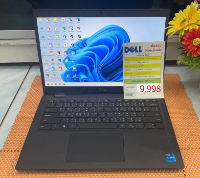 NOTEBOOK  DELL LATITUDE 3420 ขนาด 14“CPU intel core i5-1145G7 สินค้า มือสอง สภาพเยี่ยม มีประกัน 3เดือน แถม Mouse+กระเป๋า