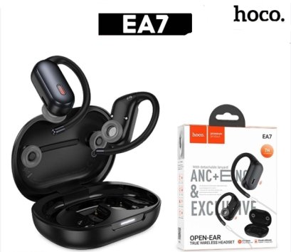 HOCO EA7 หูฟังไร้สาย TWS แบบคล้องหู ระบบตัดเสียงรบกวน ANC + ENC แบตอึด 7 ชม. BT 5.4 หูฟังบลูทูธ