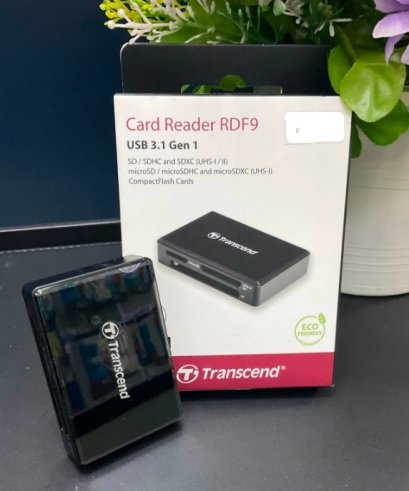 TRANSCEND EXT Card Reader V3.1 TRANSCEND (TCN-TS-RDF9K2) Multiple Card Reader External การ์ดรีดเดอร์พกพา Black