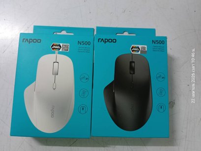 RAPOO Optical Mouse N500 เม้าส์มีสาย เมาส์ทำงาน มีปุ่ม Back/Forward สามารถ ปรับ DPI ได้ 1200-3600DPI