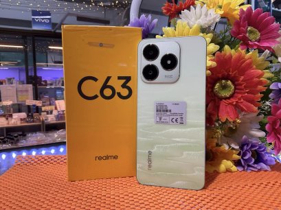 Realme C63 Ram8GB/Rom128GB จอ6.74 แบตเตอรี่ 5,000mAh เครืองแท้ ประกันศูนย์ 1 ปี