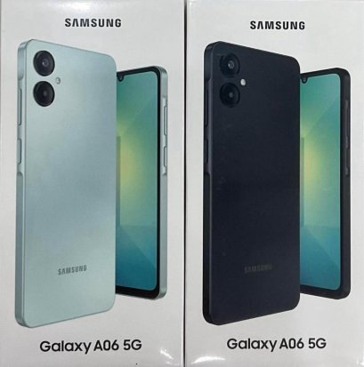 Samsung Galaxy A06 5G Ram 6GB/Rom128GB กล้องหลัง 50MP+2 MP จอ 6.7 นิ้ว แบตเตอรี่ 5,000mAh ประกัน 1ปี
