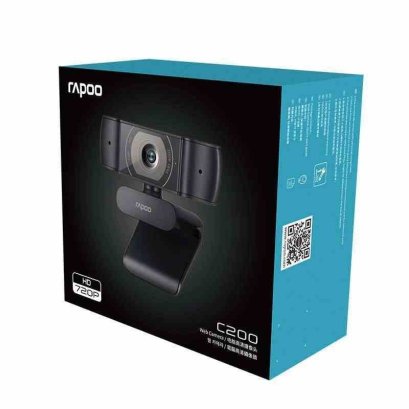 Rapoo C200 HD WebCam 720P With Noise Canceling Microphone USB Interface WebCam for PC