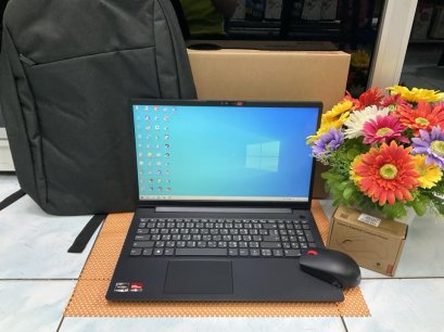 Notebook Lenovo V15 G4 ABP 82YY002QTA จอ 15.6 AMD Ryzen 5 มาพร้อม SSD ความจุ 512GB และ RAM DDR4 8GB ( Black) ฟรี Mouse+กระเป๋าเป้ ของ Lenovo