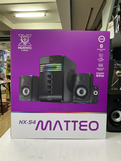 ลำโพง NUBWO รุ่น NX-S4 MATTEO Bluetooth Speaker มีไฟ RGB ไฟ RGB ปรับได้ถึง 6 โหมด พร้อมโหมดปิดไฟ