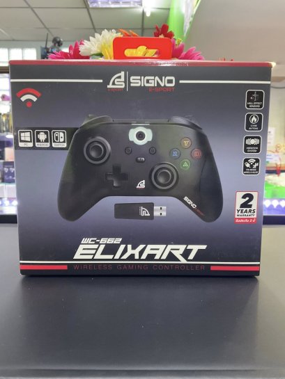 SIGNO E-Sport Wireless Gaming Controller ELIXART รุ่น WC-662 (จอยเกม ไร้สาย) CONTROLLER WIRELESS