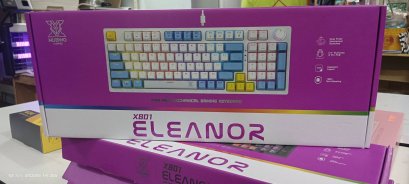คีย์บอร์ดเกมมิ่ง NUBWO X801 Mechanical MINI RGB CIY มี Knob ใช้สำหรับ ปรับวอลลุ่มเสียง และไฟได้