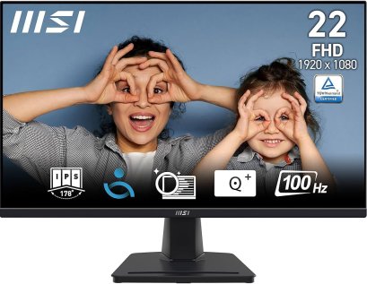 Monitor 21.45'' MSI PRO MP225V (VA, HDMI, DP) 100Hz จอคอมพิวเตอร์ 1920 x 1080 (FHD) 21.45"
