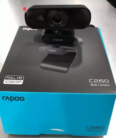 Webcam Rapoo C260 USB Full HD Webcam กล้องวีดีโอความละเอียด Ful HD 1080P / HD 720P Black