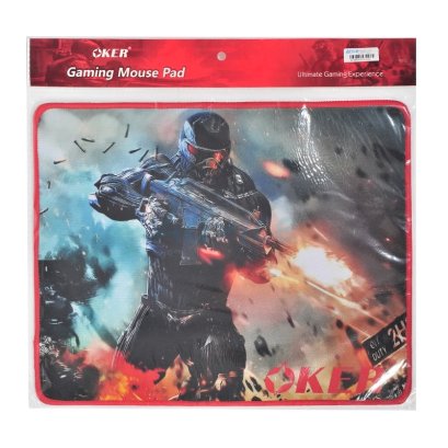 แผ่นรองเมาส์เกมมิ่ง OKER PA-201 GAMING MOUSE PAD Speed หนา 3 มม. ทนทาน สามารถซักได้ เย็บขอบอย่างดี