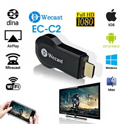 WECAST HDMI Dongle Wifi Display Receiver &#039;C2&#039;(WECAST) HDMI 1.4 micro usb port for power supply