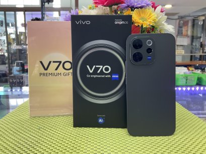 NEW VIVO V70 5G Ram 8GB/Rom 256GB จอ AMOLED  6.59 นิ้ว รีเฟรชเรท 120Hz แบต6,500mAh  ชาร์จไว 90W  ประกันศูนย์ไทย