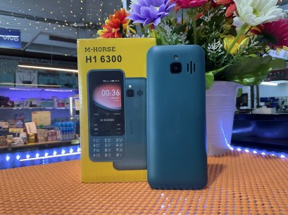 M-Horse รุ่น H1-6300 โทรศัพท์มือถือ ปุ่มกด 4G 3G หน้าจอใหญ่ 2.8นิ้ว เมนูภาษาไทย ลำโพงดัง แบตทน ประกันศูนย์ไทย1ปี