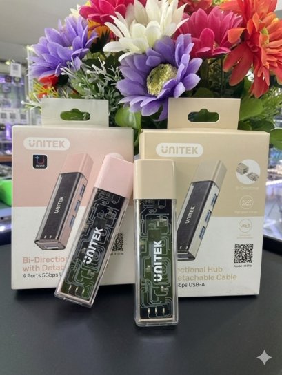 UNITEK Bi-Directional Hub (รุ่น H1319A) เป็นตัวแปลงสัญญาณแบบ 2 ทิศทางที่มาพร้อมสายเคเบิล ของแท้ ประกันศูนย์