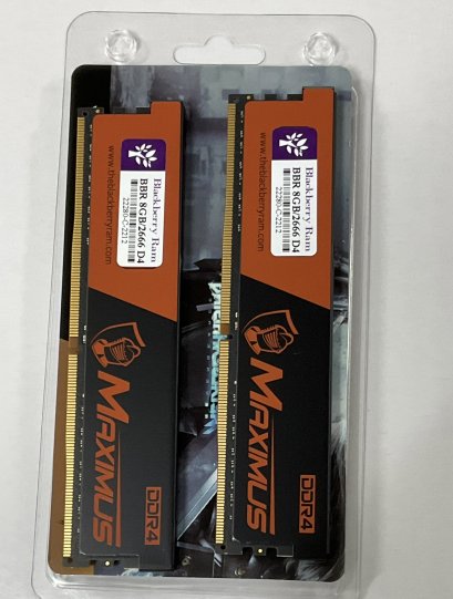 RAM DDR4(2666) 16GB (8GBX2) BLACKBERRY MAXIMUS แรมเป็นแพ็คคู่